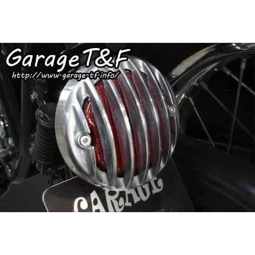 TW225・TW200 サイドナンバーキット バードゲージテールランプ（ラージタイプ）ポリッシュ仕様 ガレージT＆F TW225 TW200 ブラック仕上げ