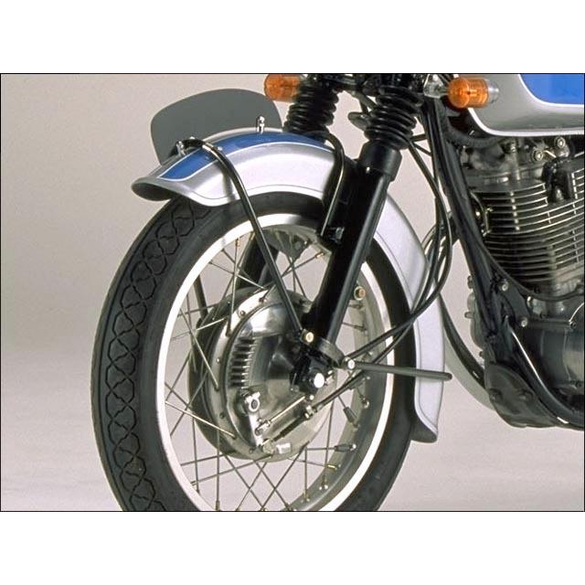SR400（78年〜） クラシックフロントフェンダーフレアーエンド 黒ゲル