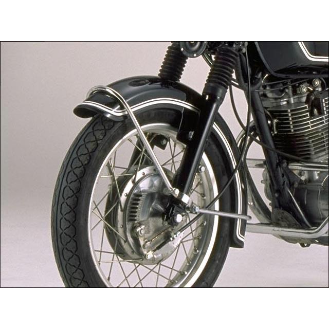 SR400（78年〜） クラシックフロントフェンダー フラットエンド 黒ゲル