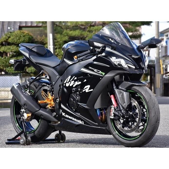 卸直営ZX-10R(11年) フロントフェンダー (黒ゲル) 才谷屋(サイタニヤファクトリー) フロントフェンダー ZX-10R(11年) リアフェンダー (カーボン綾織) 才谷屋(サイタニヤファクトリー)