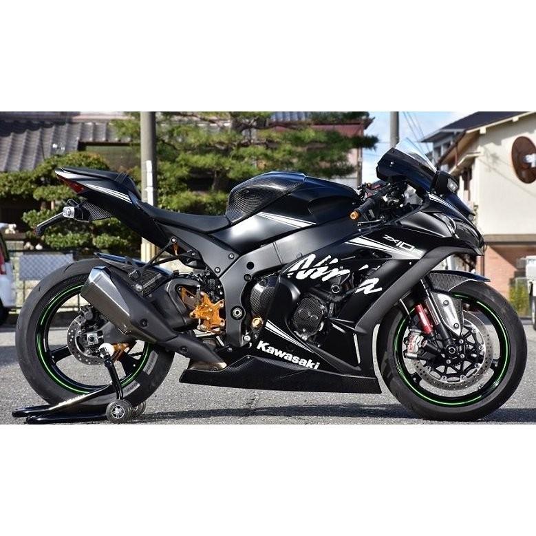 卸直営ZX-10R(11年) フロントフェンダー (黒ゲル) 才谷屋(サイタニヤファクトリー) フロントフェンダー リアフェンダー カーボン(綾織) Ninja1000 SAITANIYA(才谷屋ファクトリー)