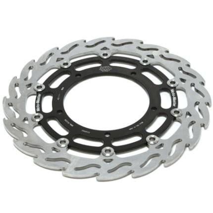 【祝開店!大放出セール開催中】 フレイムディスク320 フロント用右側 ブラックインナー MOTO MASTER(モトマスター) DUCATI Monster S2R1000(09年), 中部特機産業 2cf943cc