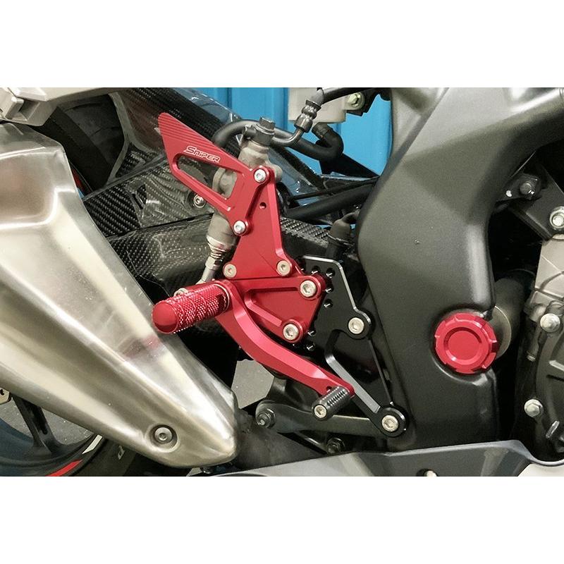 Cbr250rr 年 バックステップレッド クイックシフター装着車用 Sniper スナイパー バイク用品 パーツのゼロカスタム 通販 Paypayモール