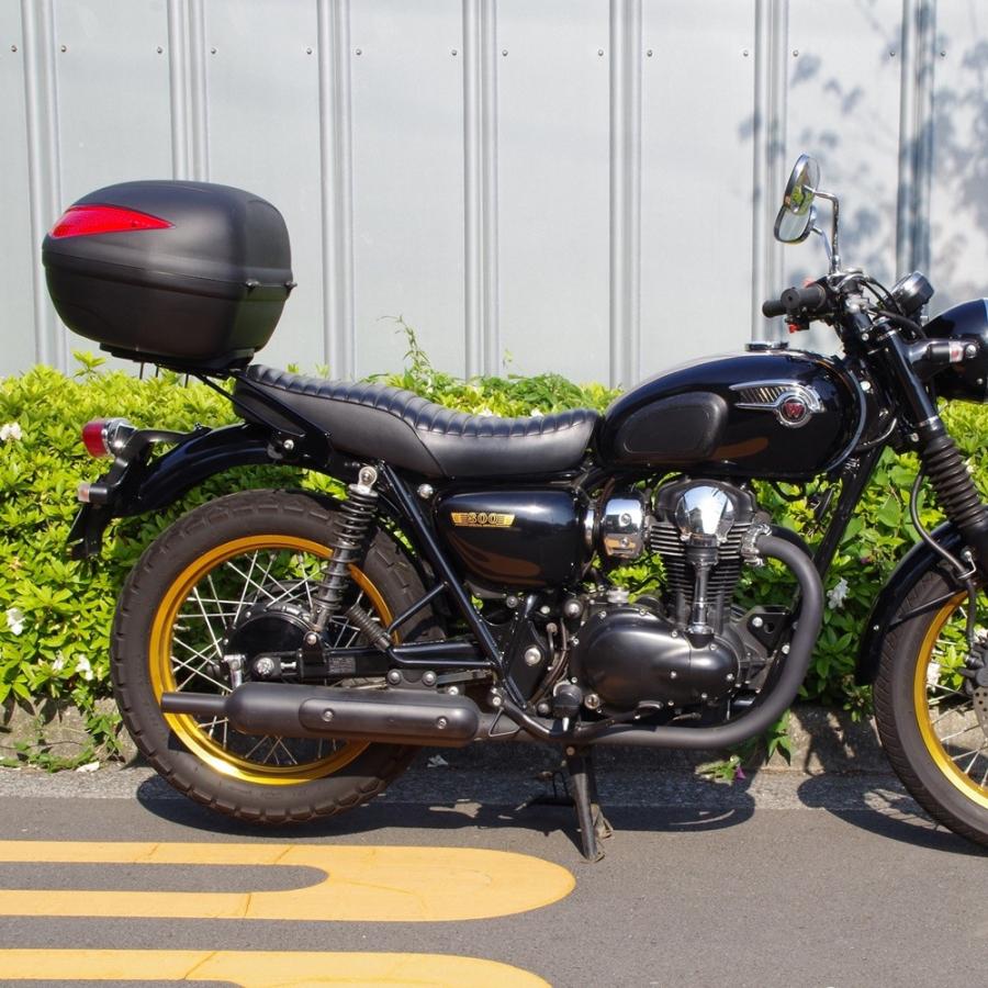 お歳暮 ワールドウォーク W800 W650 W400用 リアキャリア リアボックス
