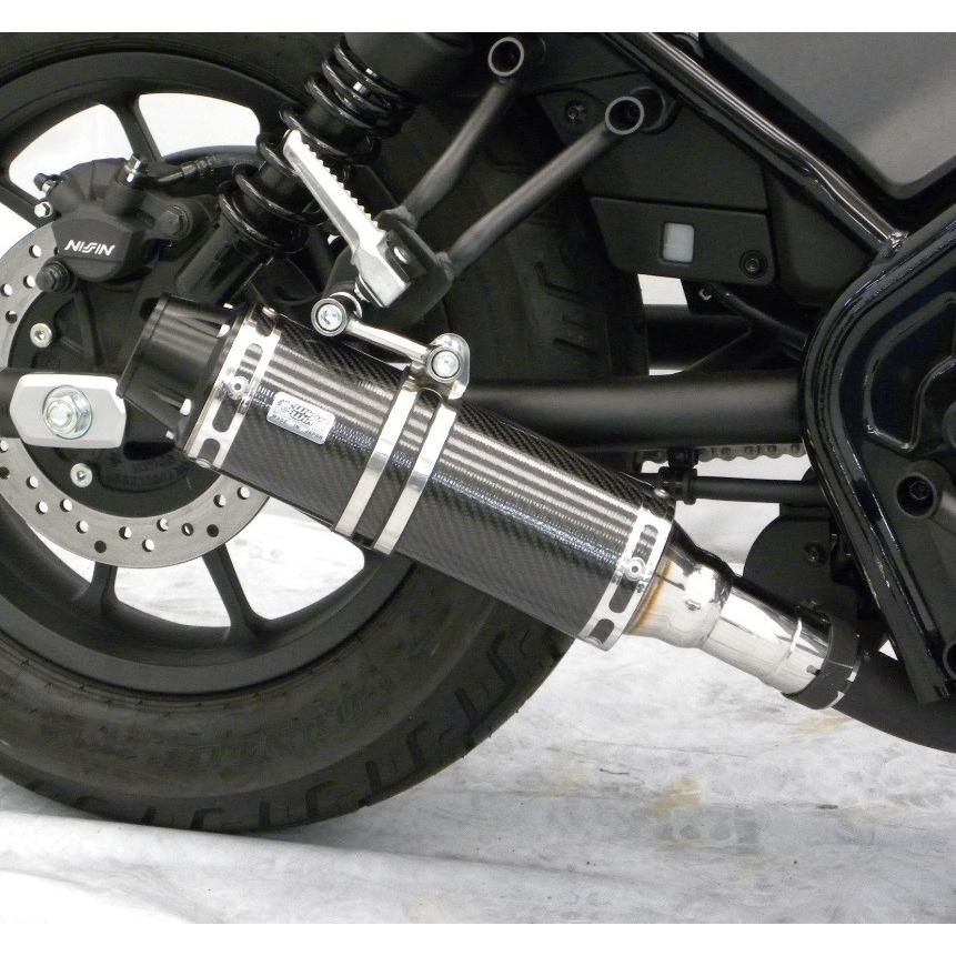 レブル250(Rebel250)2BK-MC49 スリップオンマフラー バレットタイプ ...