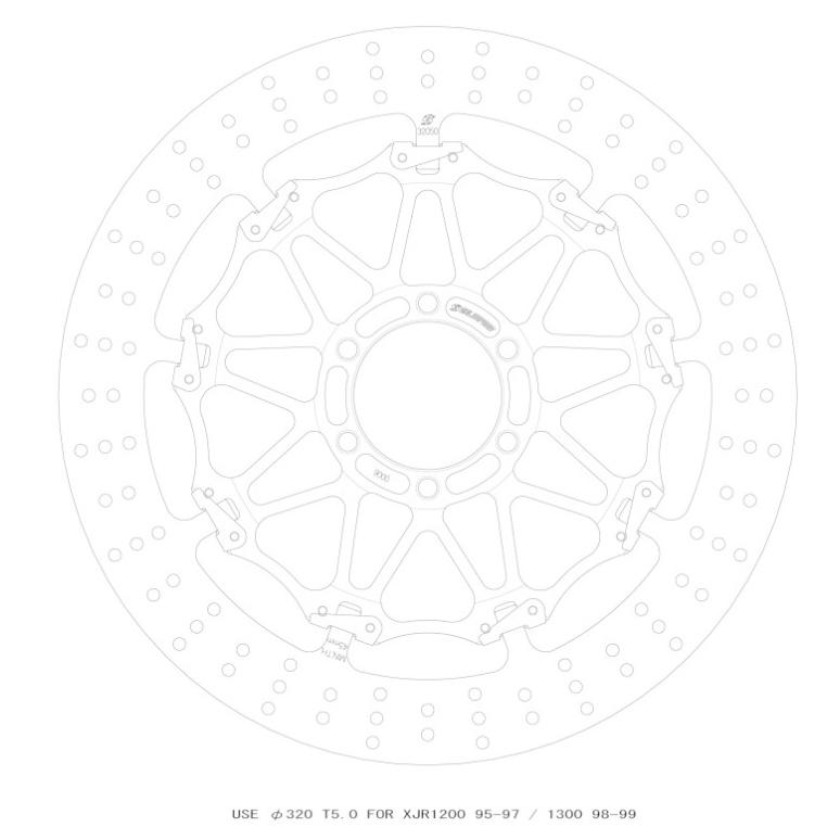 メーカー直送 右 フロント 98 99年 ゲイルスピード Speed クロスロックディスクローター Xjr1300 Gale ブレーキパーツ
