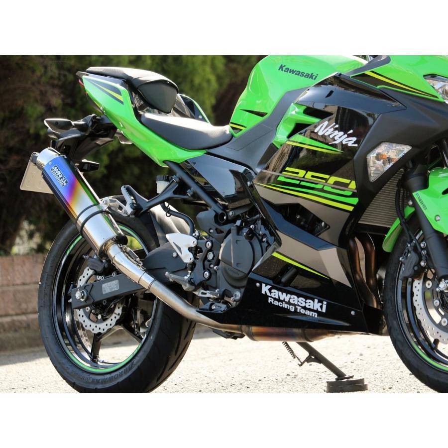Ninja250 ニンジャ 18年 ラウンドタイプスリップオンマフラー ステンレス 焼き色チタンサイレンサー Wr S ダブルアールズ バイク用品 パーツのゼロカスタム 通販 Paypayモール