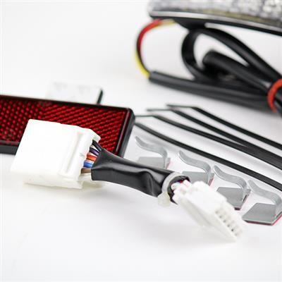 スポーツスター(SPORTSTER)XL1200X/1200V/1200N/XL883N LEDインセットテールランプキット クリア GOODS(モーターガレージグッズ)|バイク用品・パーツのゼロカスタム|02