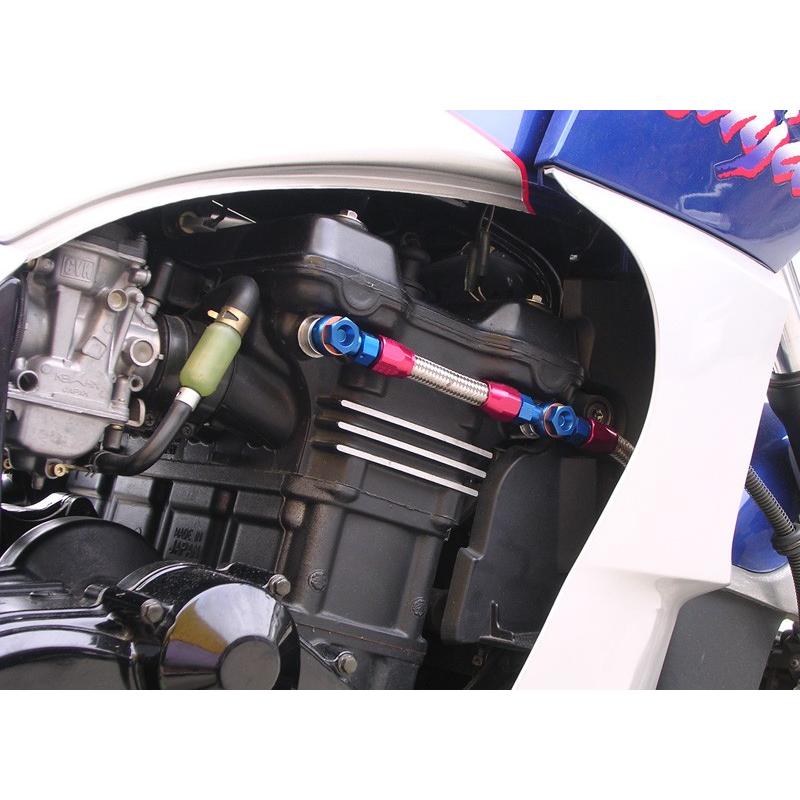 GPZ900R Ninja(ニンジャ) シリンダーヘッドバイパスキット ストレート後出し ブルー/レッドフィッティング仕様 PMC(ピーエムシー) :000081-P6-74-332:バイク用品・パーツのゼロカスタム 通販 GPZ900R Ninja(ニンジャ) シリンダーヘッドバイパスキット ストレート後出し ブルー レッドフィッティング仕様 PMC(ピーエムシー)