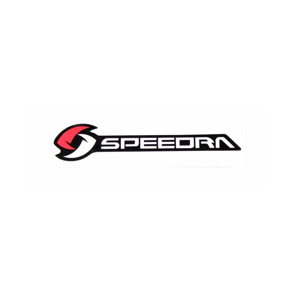 SPEEDRA 注目の ステッカー 赤白 最上の品質な 88mm×20mm スピードラ SSK
