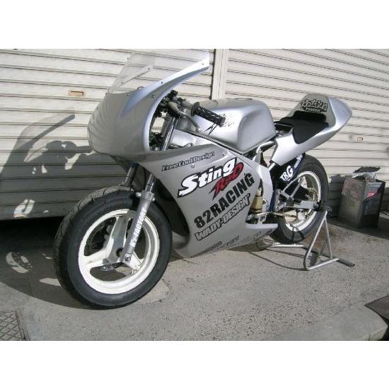 NSR50 アッパーカウル FRP製ホワイト STING R&D（スティングアール