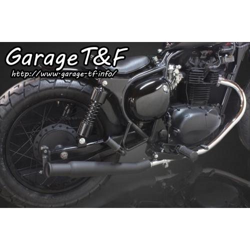 エストレヤ（ESTRELLA） アップトランペットマフラー（ブラック）スリップオンタイプ ガレージT＆F