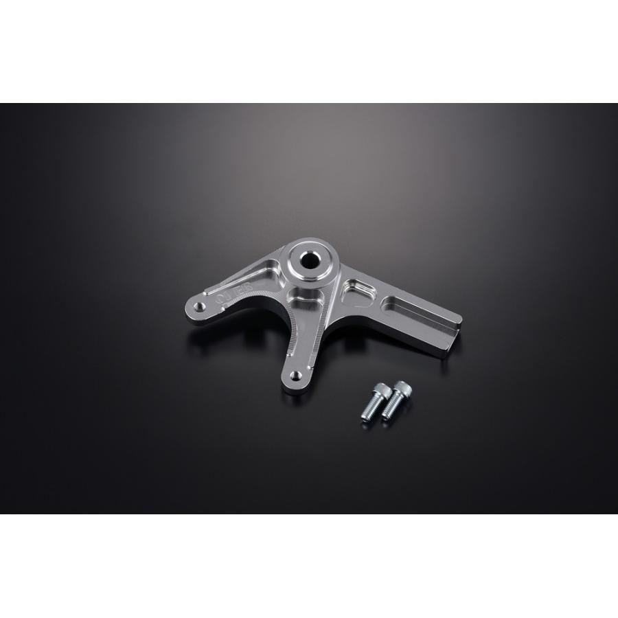 モンキー125（2BJ-JB02） リアキャリパーサポート ブレンボ2P（カニ） ロワーマウント（下側）シルバー OVER（オーバーレーシング）