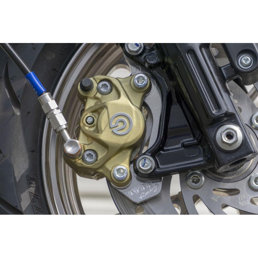 モンキー125(2BJ-JB02) フロントキャリパーサポート ブレンボ2P(カニ)用 シルバー OVER(オーバーレーシング)|バイク用品・パーツのゼロカスタム|02