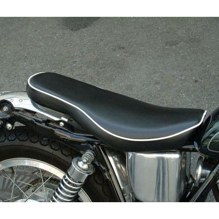 セミダブルシート2 白パイピング Wm ダブルエム Sr400 キャブ車 バイク用品 パーツのゼロカスタム 通販 Paypayモール