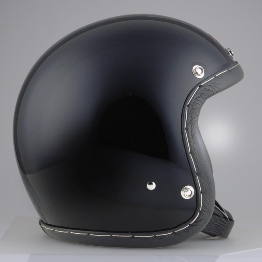 HAND STITCH Lot-101 ジェットヘルメット ブラック L（59cm〜60cm 