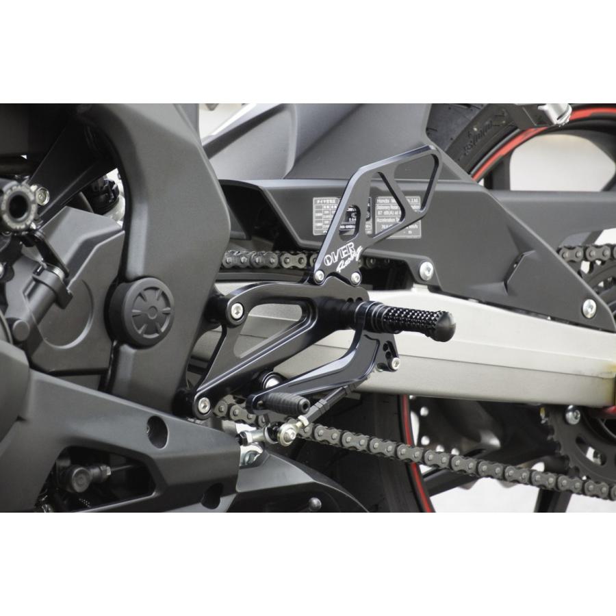 Cbr250rr 17年 Back Step 4ポジション ブラック Over オーバーレーシング バイク用品 パーツのゼロカスタム 通販 Paypayモール