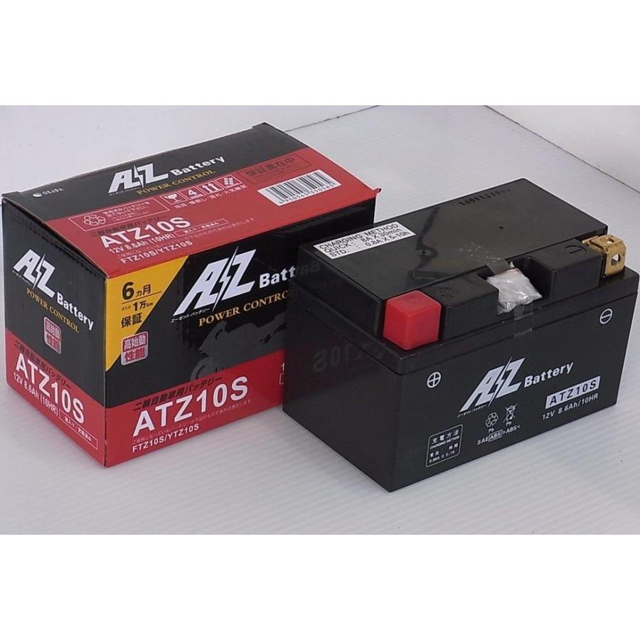 CBR929RR（〜00年・00〜01年） ATZ10Sバッテリー（YTZ10S互換）液入充電済 AZバッテリー