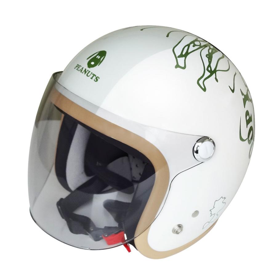 Snj 73 Snoopy スヌーピー ヘルメット Peek A Boo 57 59cm アークス Axs バイク用品 パーツのゼロカスタム 通販 Paypayモール