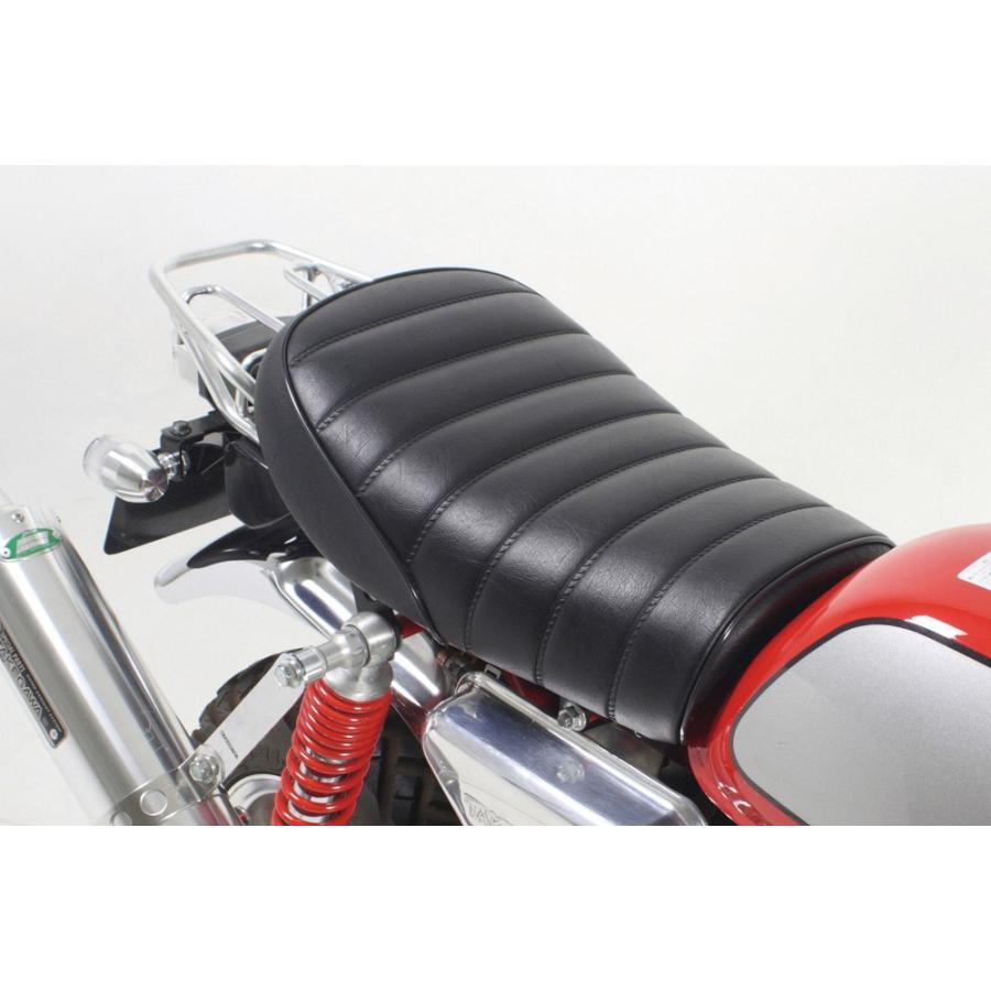 モンキー125・キタコ:タックロールシート・ブラックパイピン・美品