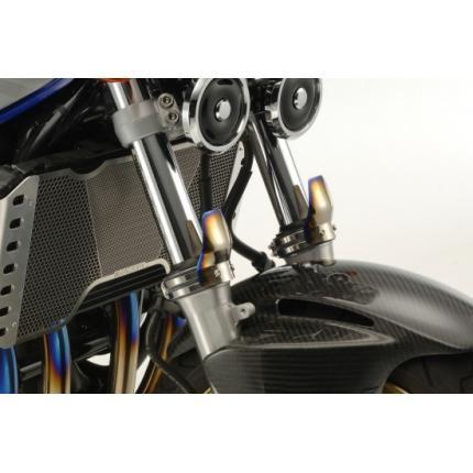 フロントフ≯ フロントフォークガード（Mサイズ） バイク用品・パーツのゼロカスタム - 通販 - PayPayモール カーボン製 CB1300SF（〜02年）、（03〜07年） K-FACTORY（ケイファクトリー） セット