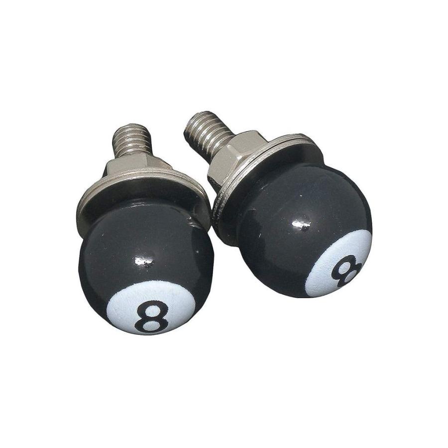 バイク用品 パーツのゼロカスタムエイトボールタイプ ナンバースクリューセット ブラック ネオファクトリー Factory Neo