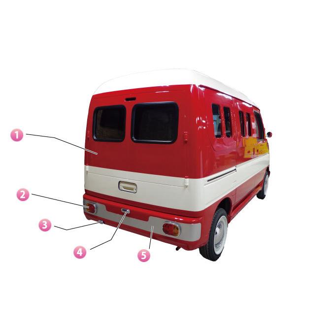 ホンダ バモス バモスホビオ アクティ エアロ エコノライン フロント