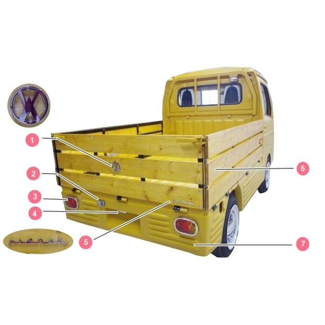 スズキ キャリー DA16T フレンチトラック 仕様 フルエアロ 5点 セット