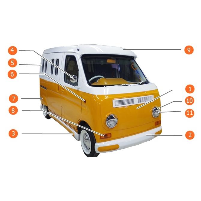 アイズ マルチサンシェード ハイゼットカーゴS300系 8枚フルセット アイズ マルチサンシェード ハイゼットカーゴS300系 8枚フル