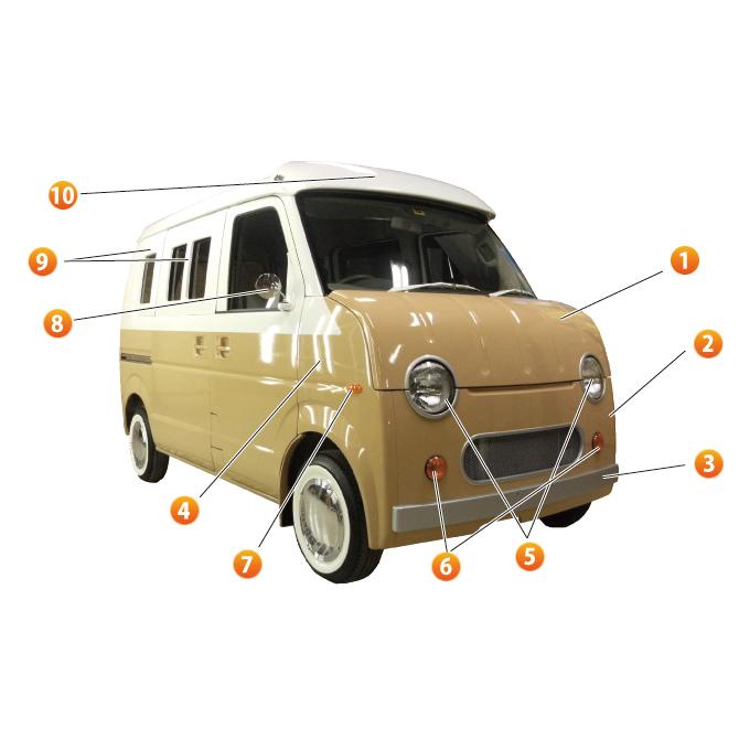 エブリイ、ミニキャブ、クリッパー　リアバンパー 992768 エブリィ DA64V /NV100クリッパー DR64V/ミニキャブ