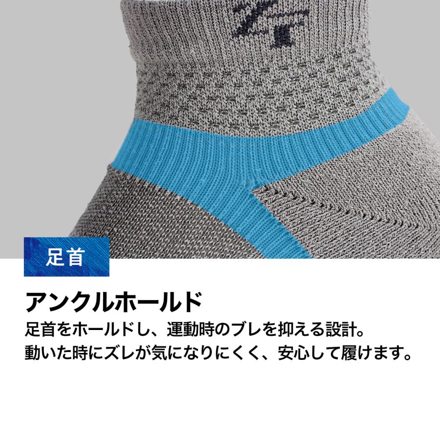「ZEROFIT ドライエアソックス」スポーツソックス 機能性ソックス 夏 夏用 ゴルフ 靴下 メンズ レディース ZEROFIT ゼロフィット イオンスポーツ EON SPORTS | ZEROFIT | 05