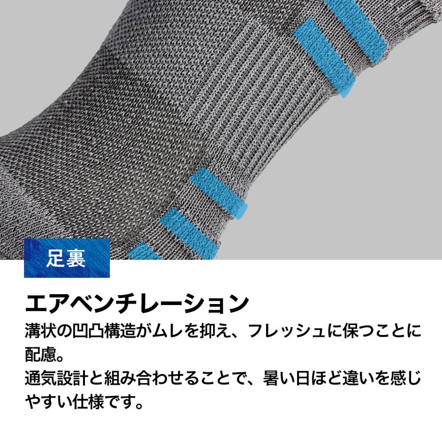 「ZEROFIT ドライエアソックス」スポーツソックス 機能性ソックス 夏 夏用 ゴルフ 靴下 メンズ レディース ZEROFIT ゼロフィット イオンスポーツ EON SPORTS | ZEROFIT | 06