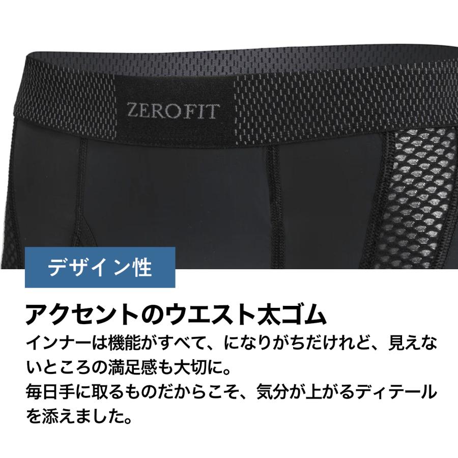 ZEROFIT 「アイスメッシュ ボクサーパンツ」ICE MESH 接触冷感 夏用 UV