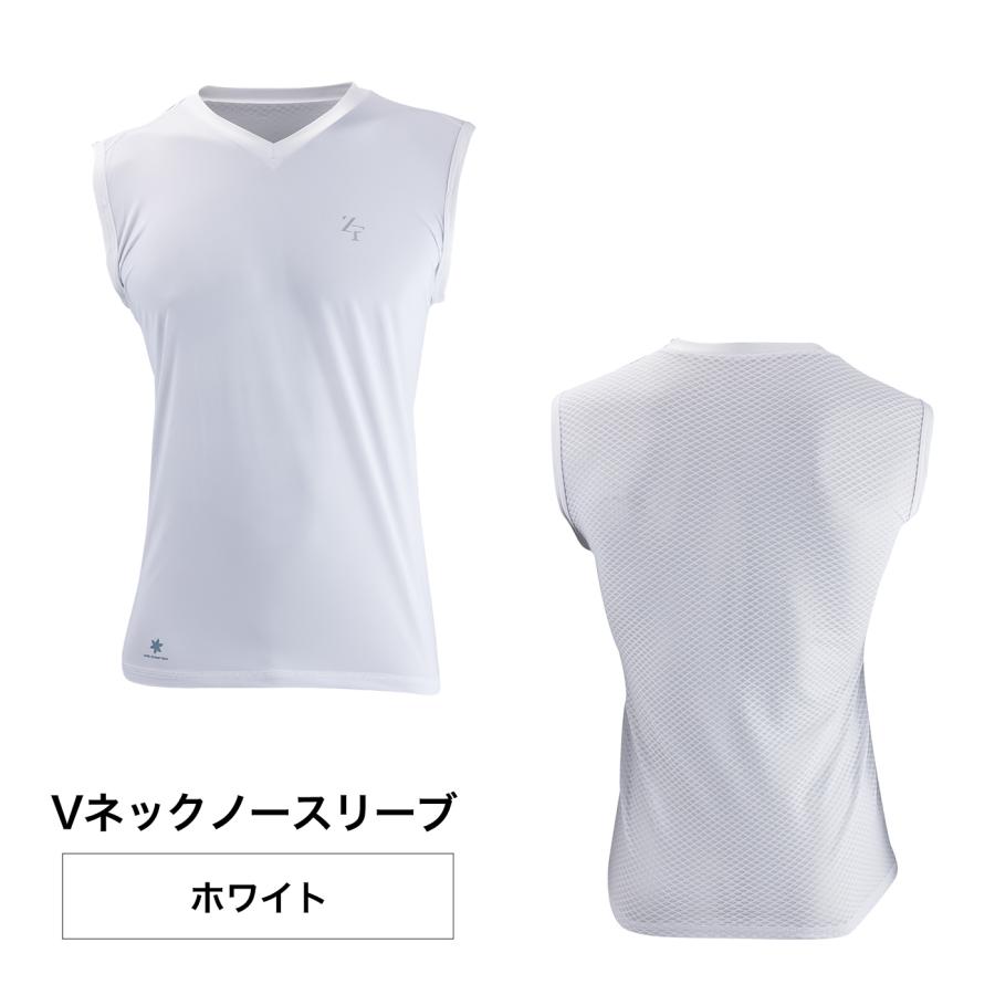 ZEROFIT ICE MESH アンダーウェア　Ｖネックホワイト Ｓサイズ ICE MESH アイスメッシュ Vネック長袖アンダーウェア（ユニ