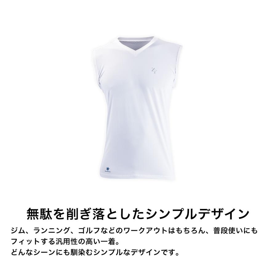 ZEROFIT ICE MESH アンダーウェア　Ｖネックホワイト Ｓサイズ ICE MESH アイスメッシュ Vネック長袖アンダーウェア（ユニ