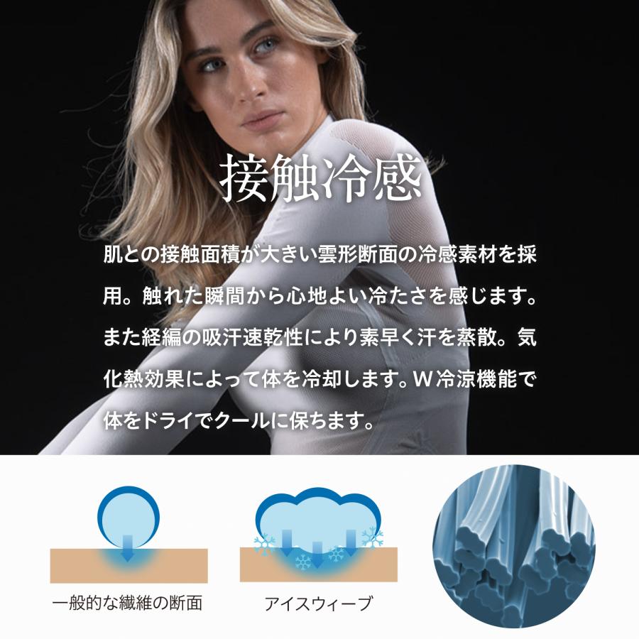 ZEROFIT スポーツウェア アンダーウェア「アイスウィーブ モック