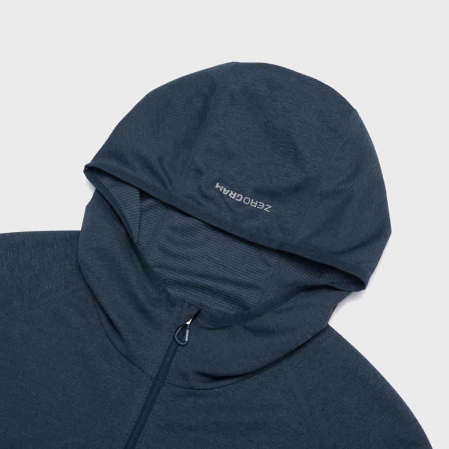 ZEROGRAM(ゼログラム) TREKKING HALF ZIP-UP HOODY (MEN) NAVY｜zerogramjp｜03