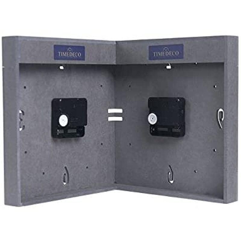 [即日発送] コーナー両面時計 ハンドメード 木製両面壁掛け時計 おしゃれ 掛時計 北欧 時計 インテリア 【M1540034905】(10058円)