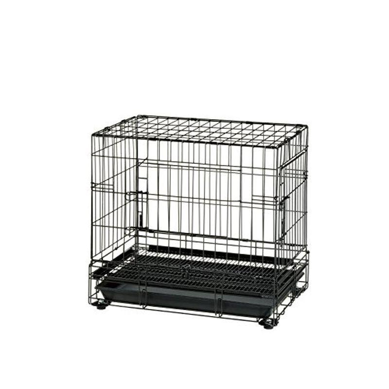 リッチェル プロフェッショナルペットケージ M ブラック 62.5×42.5×56cm