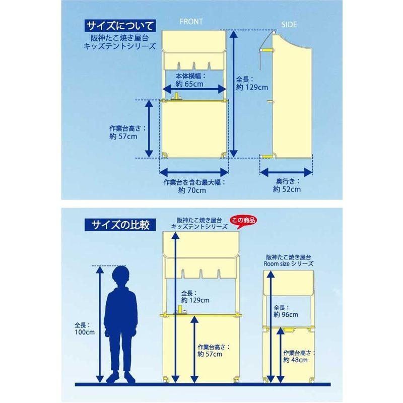 海外品 お店屋さんごっこ ままごと キッズテント トラッキー たこ焼き＆お好み焼き屋台セット 【1856995909】(12130円)