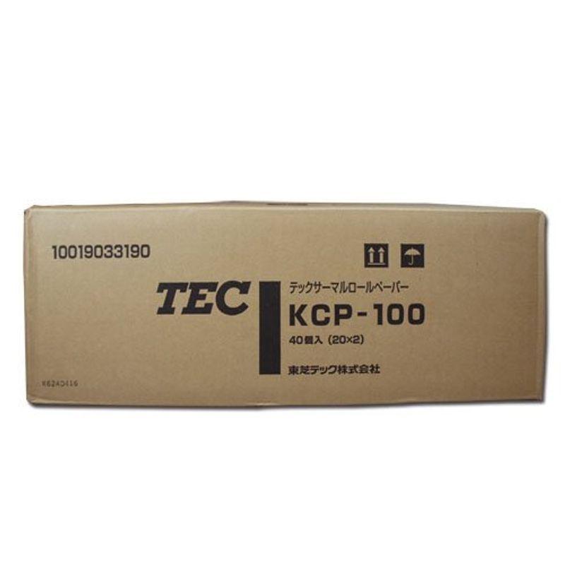 東芝　テック　サーマル　KCP-100-R　ロールペーパー　40巻入