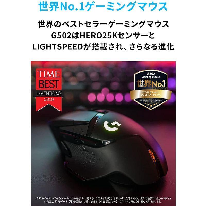 Logicool G ロジクール G ゲーミングマウス ワイヤレス G502 HERO 25K 
