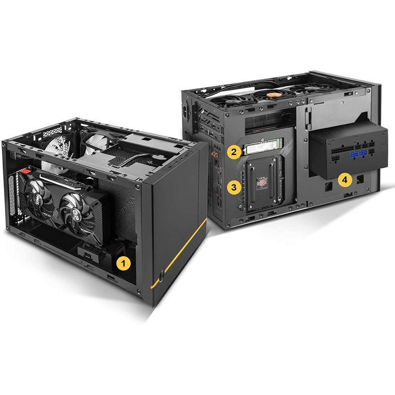 SilverStone Sugoシリーズ Mini-ITXケース SST-SG14B 12057 Mini Sugoシリーズ ITXケース SST SG14B 5