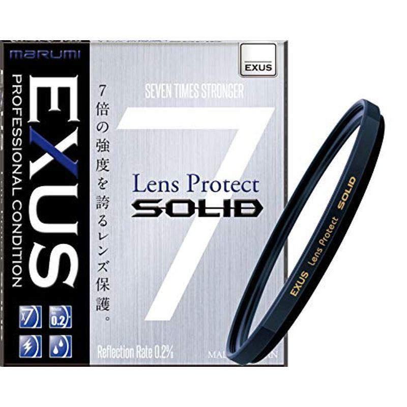 MARUMI レンズフィルター 46mm EXUS レンズプロテクト SOLID 46mm レンズ保護用 強化ガラス 帯電防止 撥水防汚 薄
