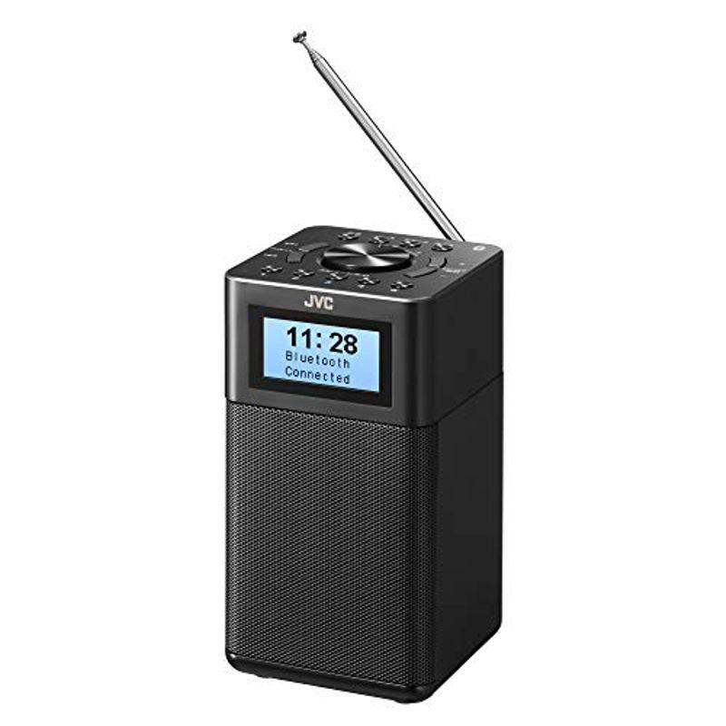 JVC RA-C80BT-B コンパクト卓上ラジオ ワイドFM対応 Bluetooth? AC/乾電池の2電源対応 ブラック｜zerokara-kobo