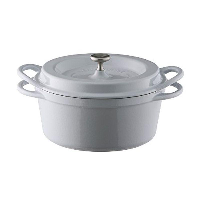 即納】 バーミキュラ オーブンポットラウンド 18cm 無水 ホーロー鍋 専用レシピブック付 ストーン Le Creuset エナメル鋳鉄製ハンドルスキレット 10.25インチ (1-3 4クォート) ディープティール並行輸入品