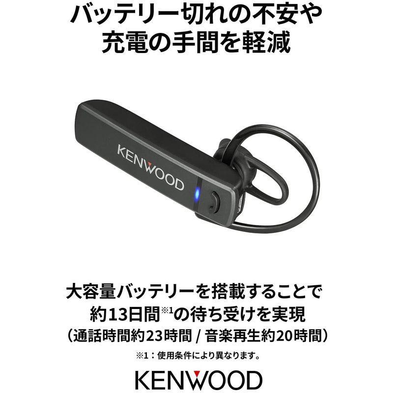 KENWOOD KH-M300-B 片耳ヘッドセット Bluetooth対応 連続通話時間 約23時間 左右両耳対応 テレワーク・テレビ会議｜zerokara-kobo｜02
