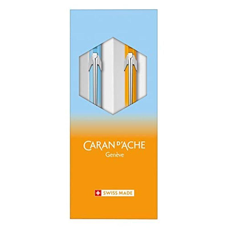 日本販売店 CARAN D`ACHE カランダッシュ ギフトセット 849 フレッシャーズ 2022 8490-701 ブルーオレンジ ボールペン 油性