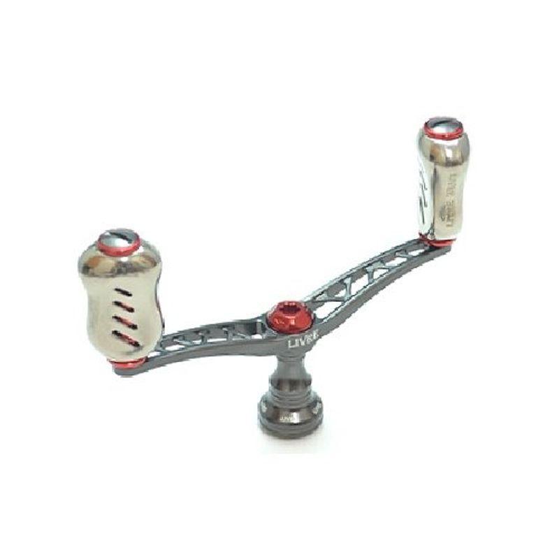 LIVRE(リブレ) リール ウイング100 Finoノブ シマノS1用 (ガンメタP+レッドG)