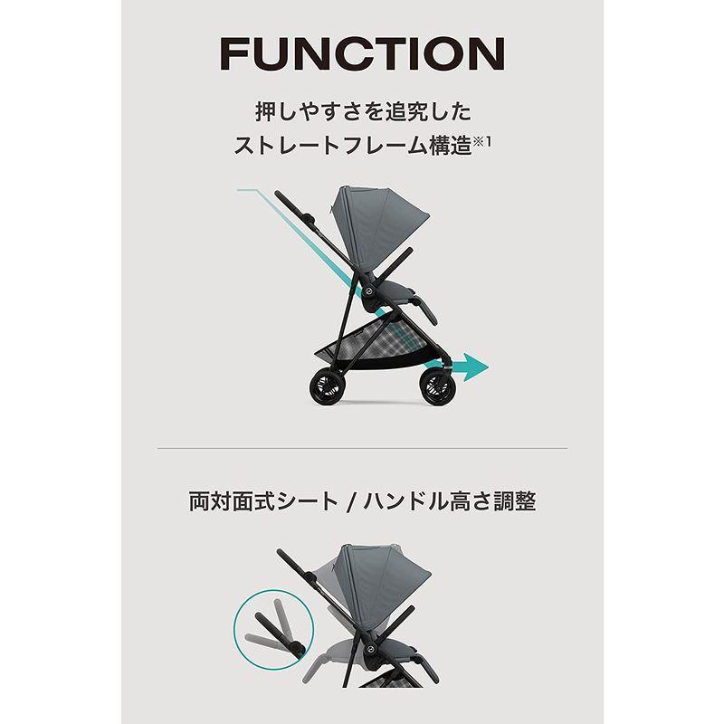 正規品 cybex サイベックス MELIO CARBON メリオ カーボン (2022年リニューアルモデル) ムーンブラック ウルトラライトベビー 【YW1017572521】(37182円)